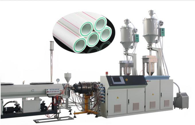 Plastic Pipe Production Machine for PPR-GF-PPR Composite Pipe Speed 28m/min