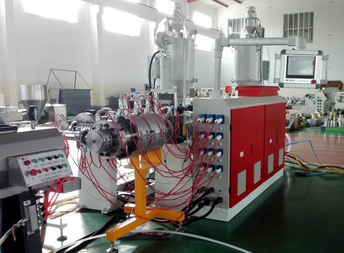 PE irrigation pipe production machine 20-110mm 3 layer high speed extrusion 30m/min
