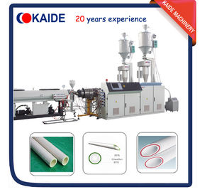 China Plastic Pipe Extrusion Machine for PPR-GF-PPR Composite Pipe Speed 28m/min supplier