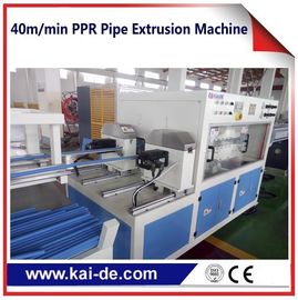 China High speed 40m/min Dual Outlet PPR pipe production machine wtih two different color supplier