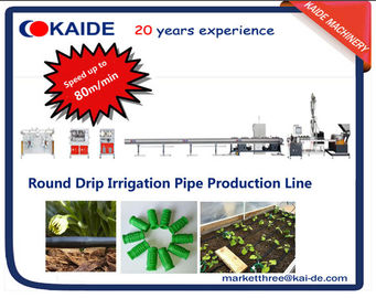 Round Drip Irrigation Pipe Extrusion Machine Speed up to 60m/min high speed