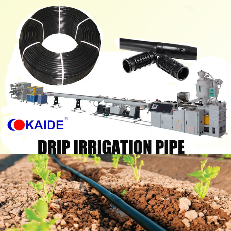 Inline Cylinder PE Drip Irrigation Pipe Machine Supplier KAIDE factory