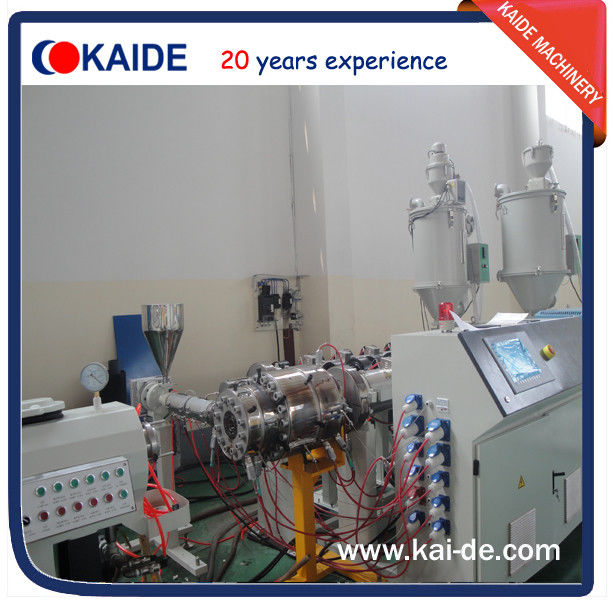 Glassfiber PPR pipe extruding machine 28-30m/min KAIDE extruder