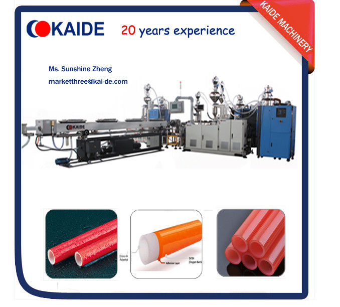 Plastic pipe extrusion machine for PERT/EVOH oxygen barrier pipe KAIDE