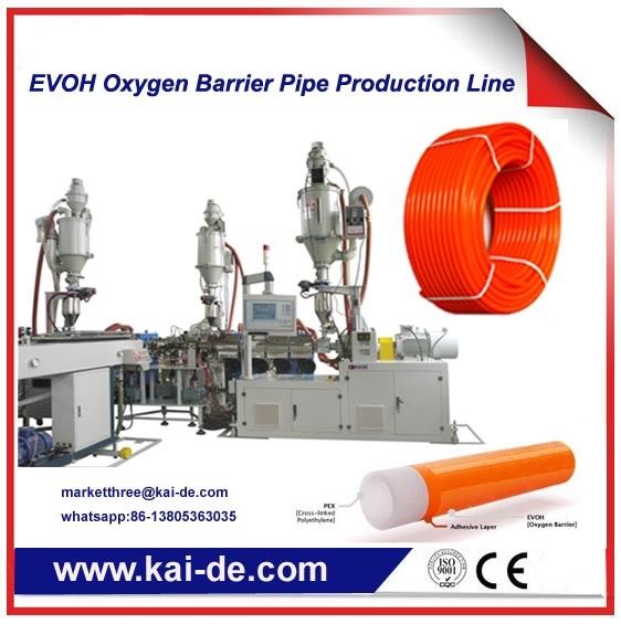 3 layer PERT/EVOH Oxygen Barrier Composite Pipe Production line China supplier