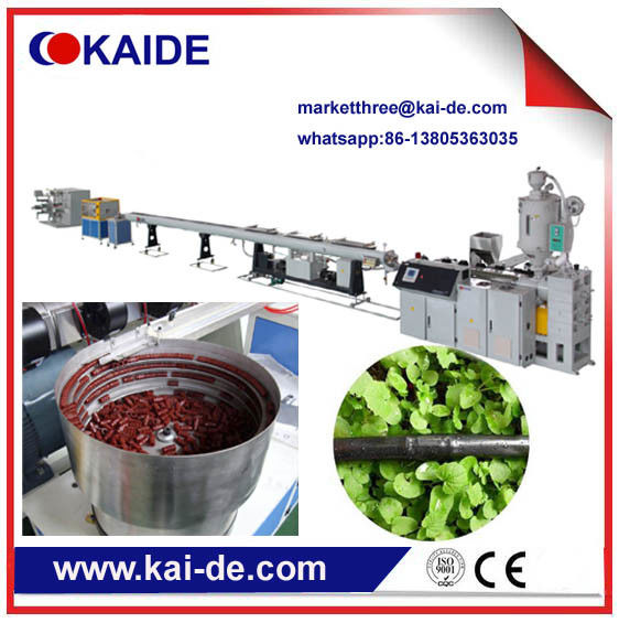 PE Inline Round drip irrigation pipe extrusion Machinery KAIDE factory