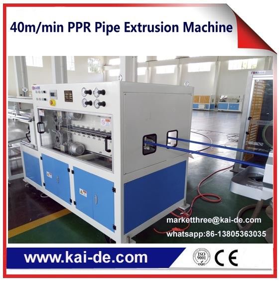 40m/min High speed PPR pipe making machine double pipes two different color