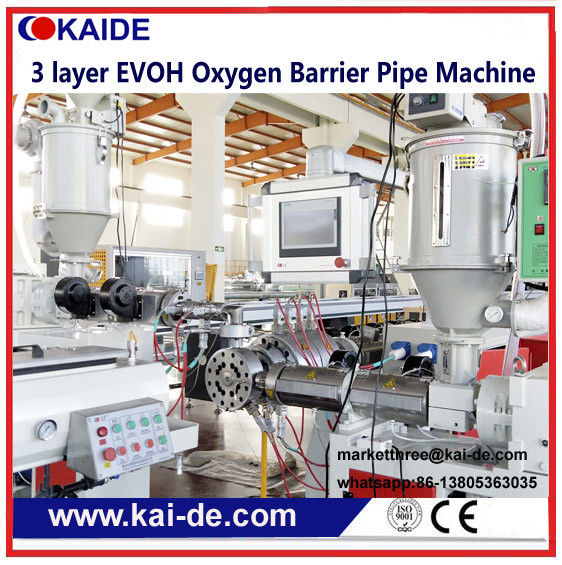 3 Layer PERT/EVOH oxygen barrier pipe making machine EVOH pipe production machine Supplier
