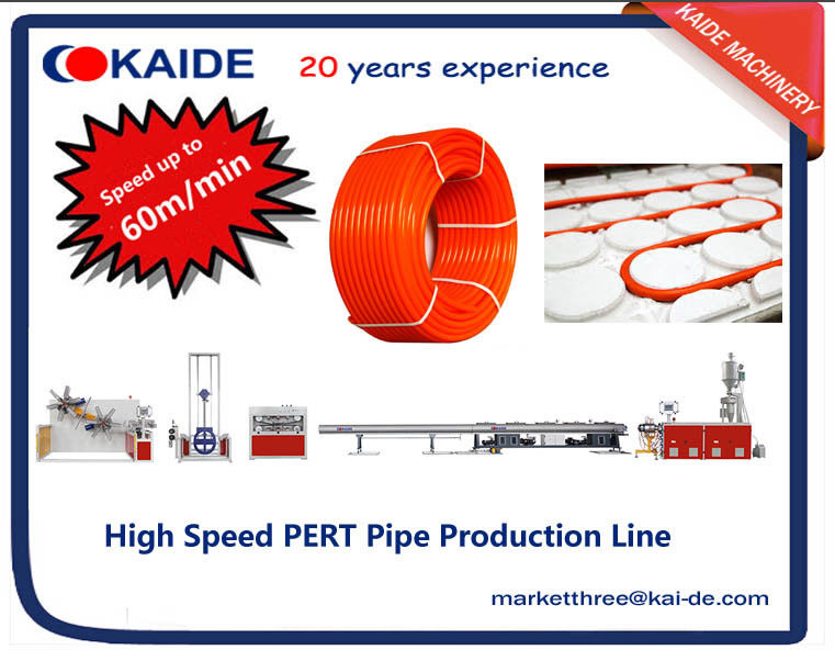 60m/min PERT Pipe Extrusion Line with automatic pipe coiler