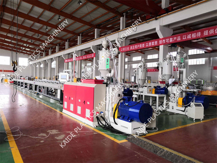 HDPE Silicone Microduct Making Machine , Microduct Production Line 8-16mm 60m-120m/min