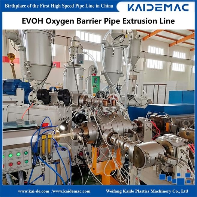 PERT EVOH Oxygen Barrier Pipe Production Line / Extruder Machine for PERT oxygen barrier pipe making, speed 60m/min