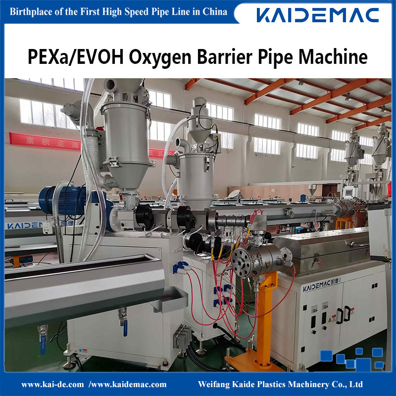 16 × 2.0mm Floor Heating PEXa EVOH Oxygen Barrier Pipe Making Machine / Pipe Production Machine