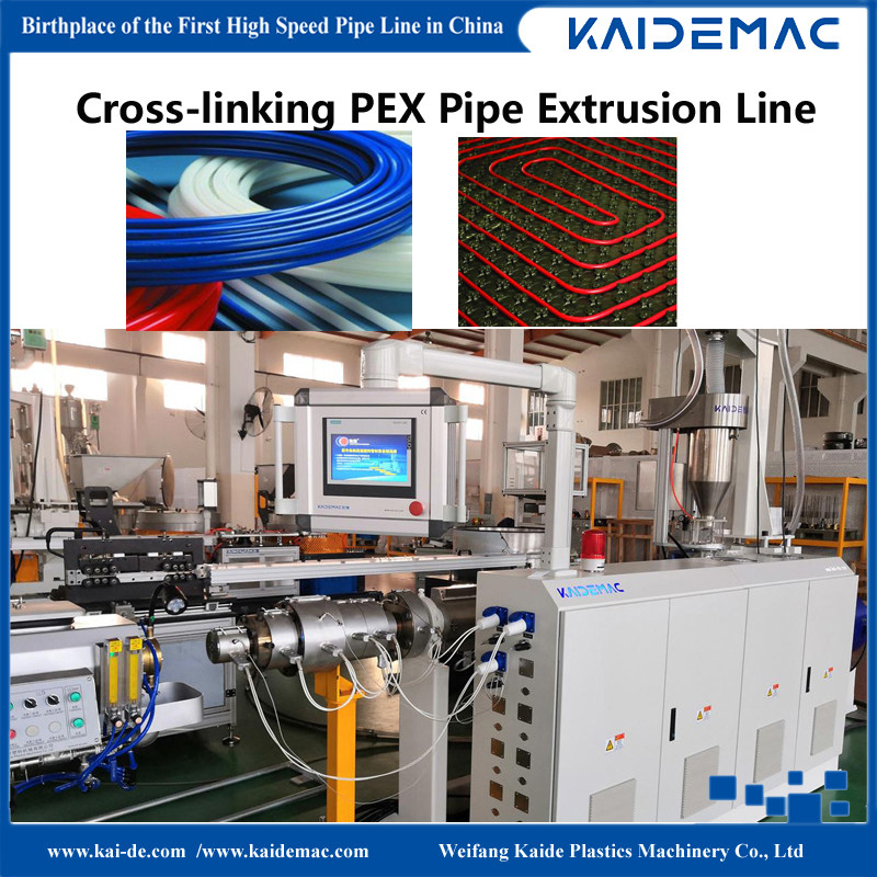 Crosslinking PEX Floor Heating Pipe Production Line, PEX Pipe Extrusion Machine / Extruder Machine